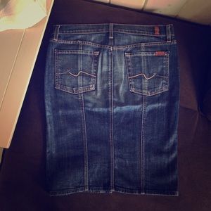 7 for All Mankind Jeans Skirt, M/27